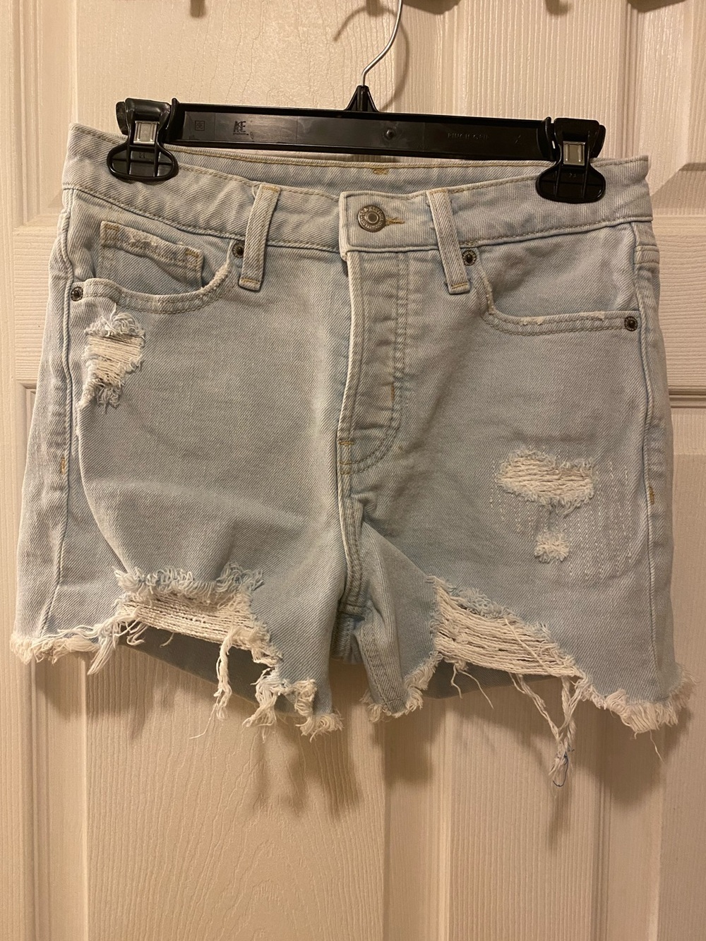 Old Navy Light Blue Distressed Denim Shorts